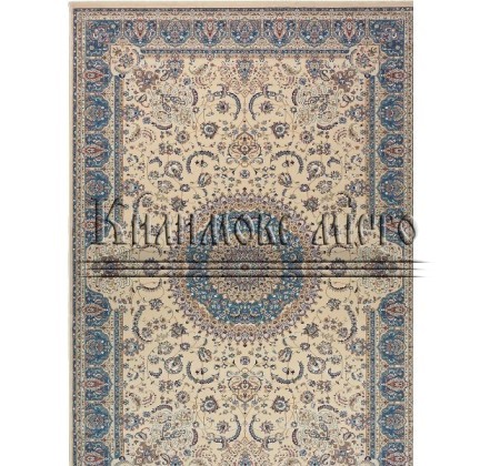 High-density carpet Royal Esfahan-1.5 2879A Cream-Blue - высокое качество по лучшей цене в Украине.